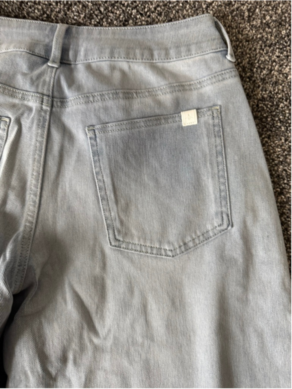 Halara Flex™ Asymmetric Low Rise Baggy Wide Leg Washed Jeans Size Small Long - Picture 16 of 16
